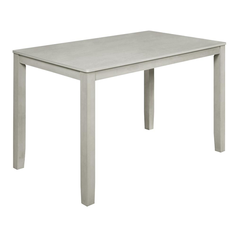 Furniture Pascal 59" Wood Rectangle Counter Table in Driftwood. Picture 1