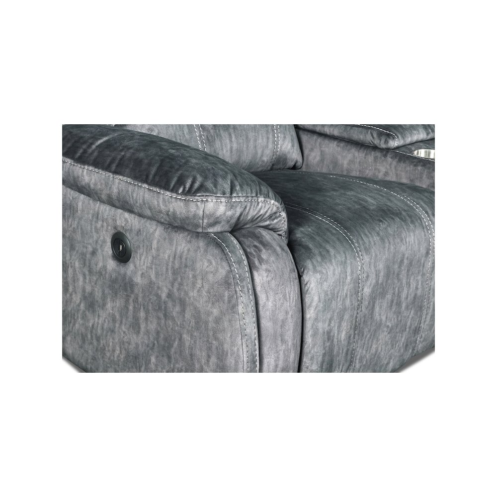 Furniture Tango Polyester Console Loveseat  Speaker in Shadow Gray. Picture 6