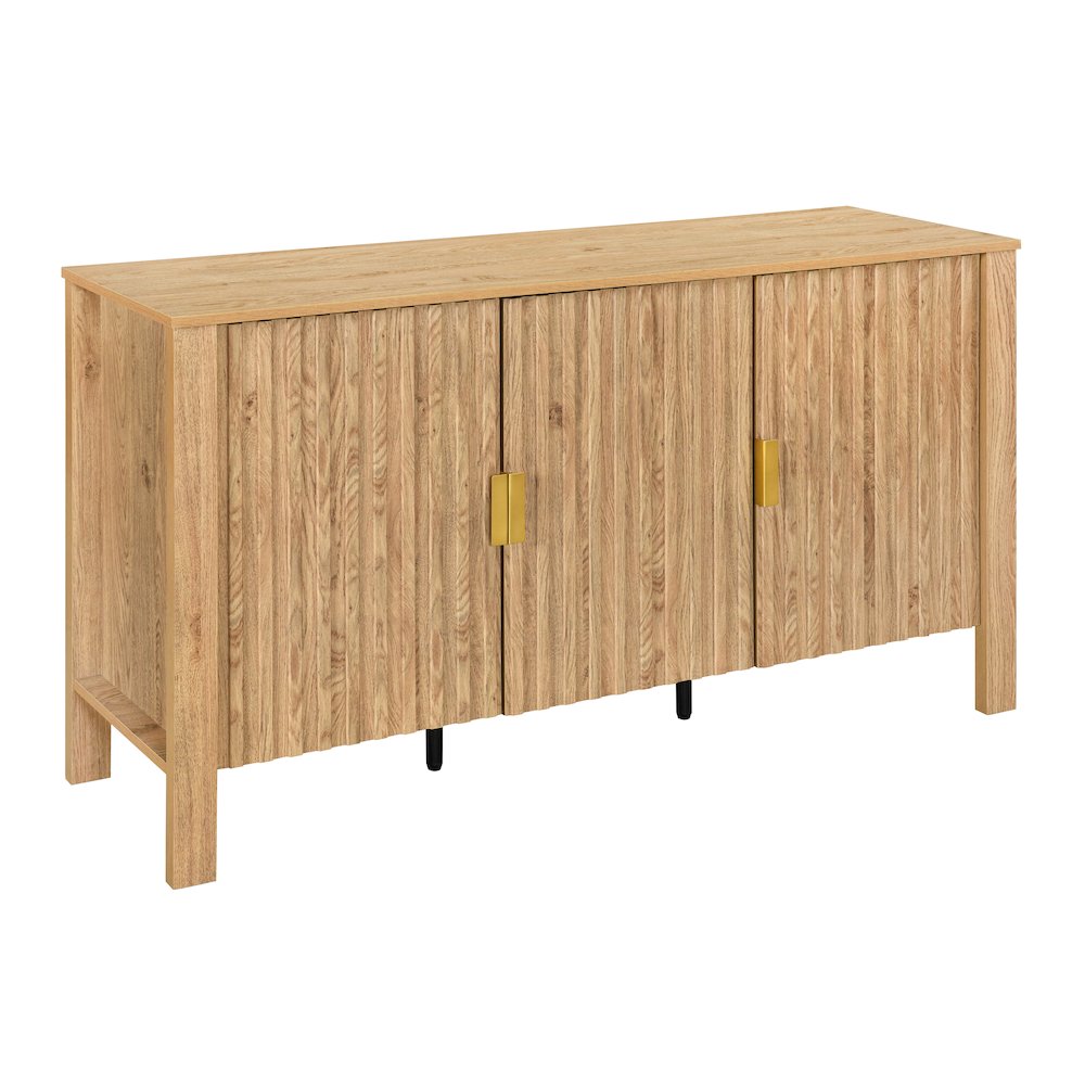 Thayer Wood Sideboard/TV Console in Natural/Beige. Picture 1