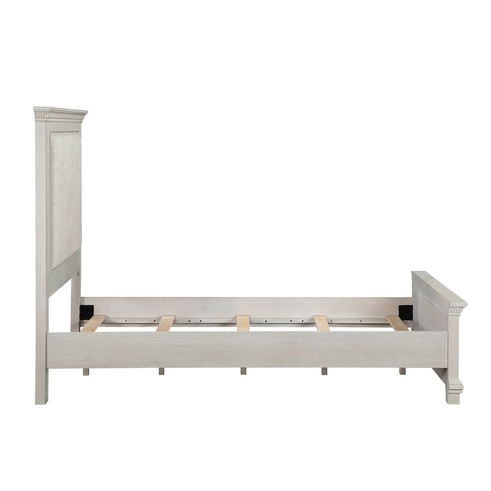 Silver Sands Wood Twin Size Panel Bed in Gray. Picture 5