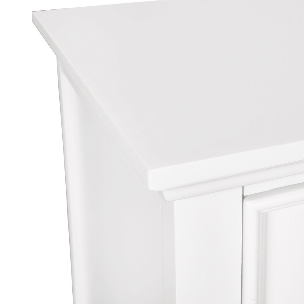 Tamarack Wood 2-Drawer Nightstand in White. Picture 6