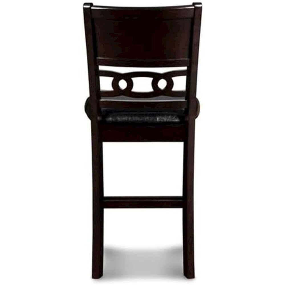 Gia 5-Piece Transitional Wood Dining Set in Ebony. Picture 7