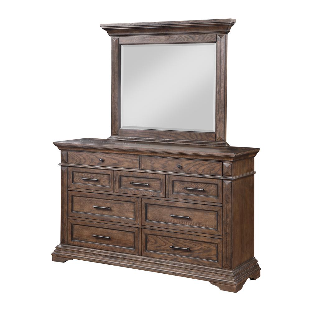 Furniture Mar Vista Traditional Solid Wood Dresser in Walnut. Picture 1