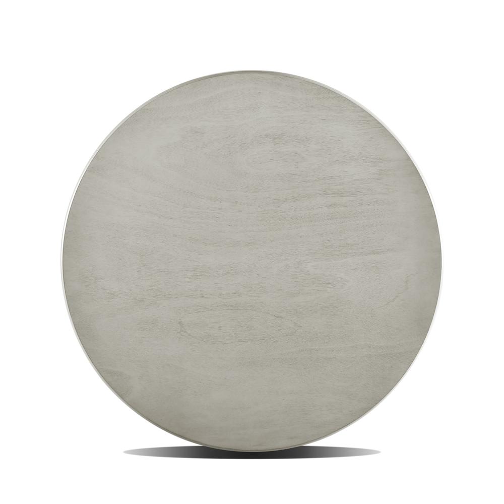 Furniture Pascal 47" Wood Round Dining Table in Driftwood. Picture 6
