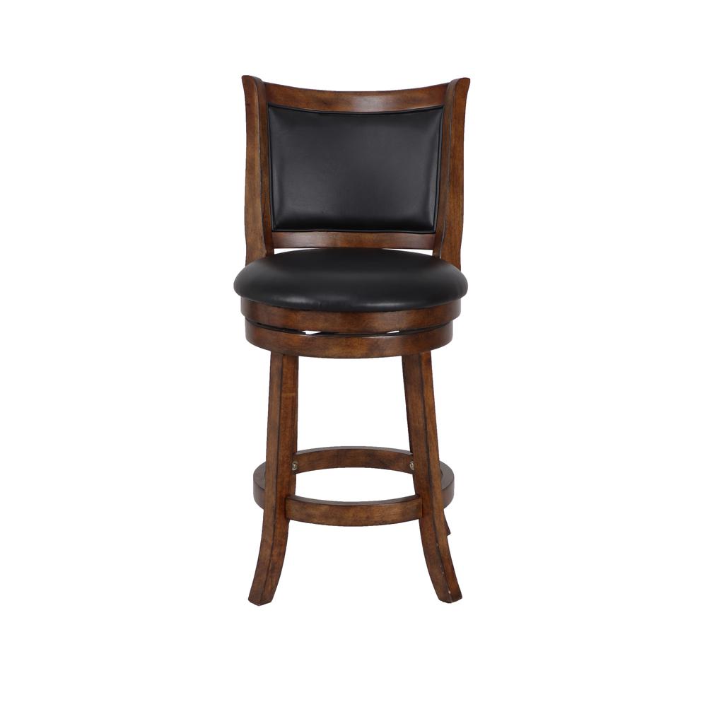 Furniture Bristol 24" Solid Wood Counter Stool in Brown. Picture 2