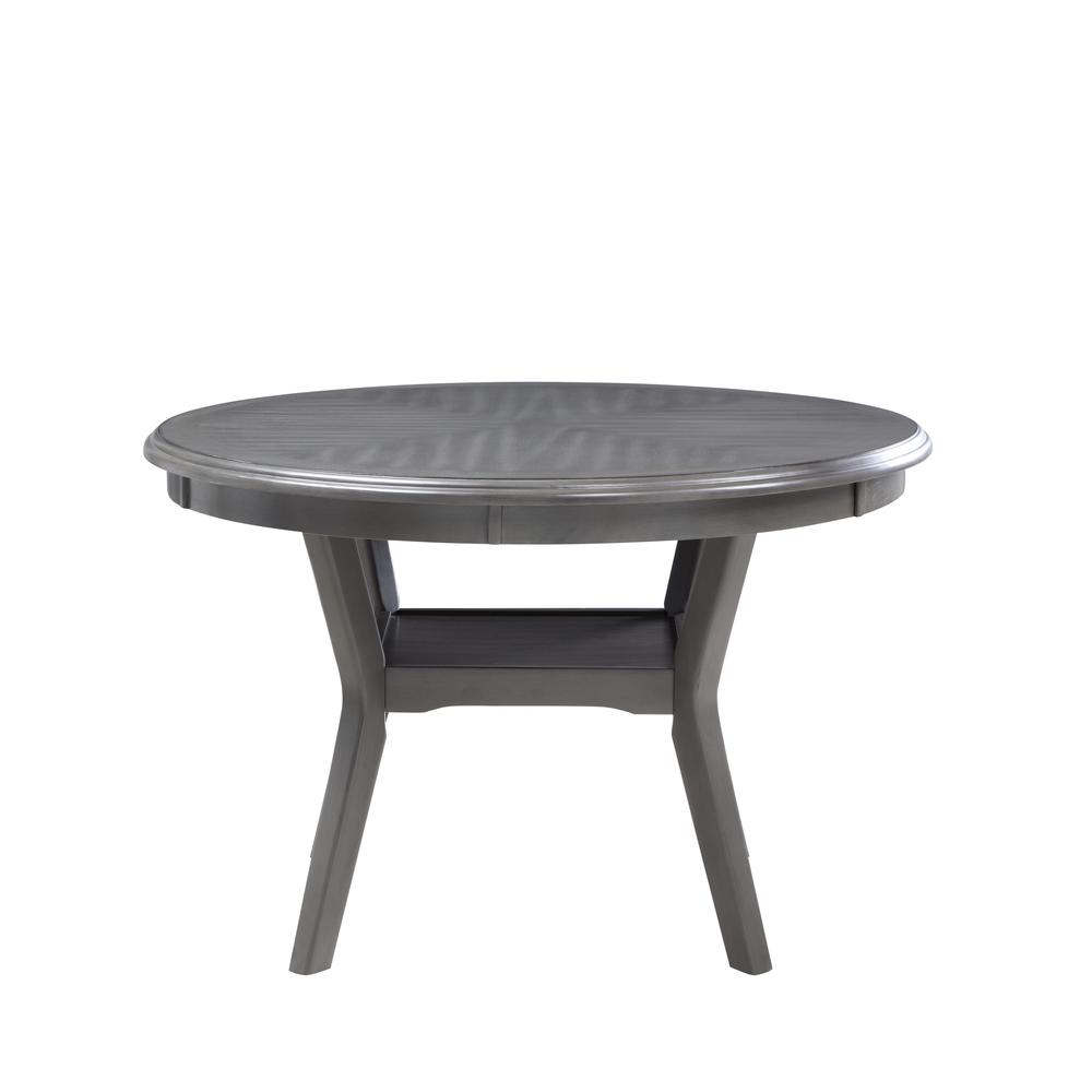 Furniture Amy 5-Piece Contemporary Wood Dining Set in Gray. Picture 4