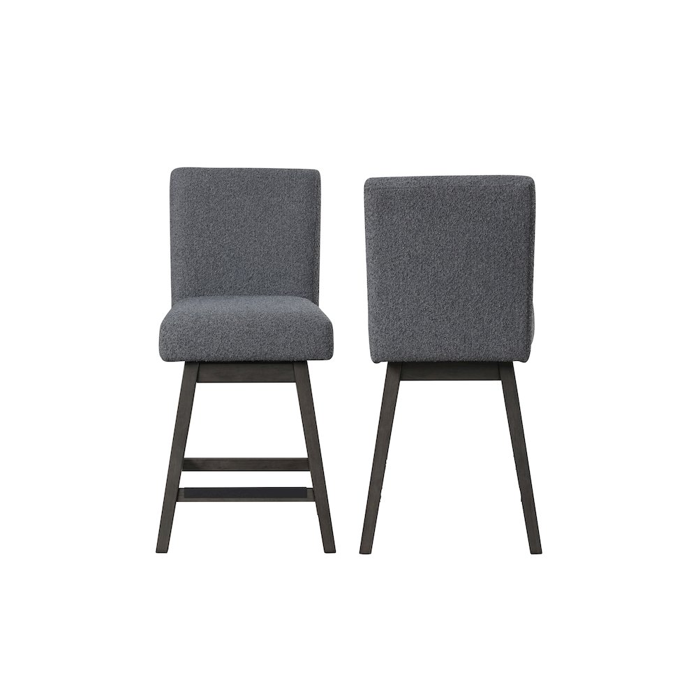 High Line Swivel Counter Chair (Set of 2), Gray. Picture 1