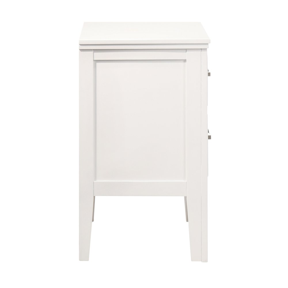 Andover Wood Nightstand in White (Set of 2). Picture 5