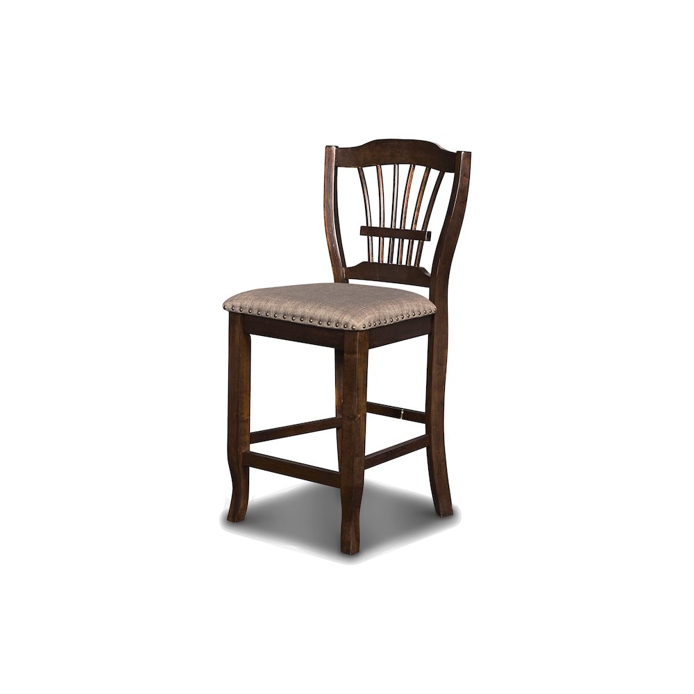 Bixby Wood Counter Chair in Espresso Brown (Set of 4). Picture 3