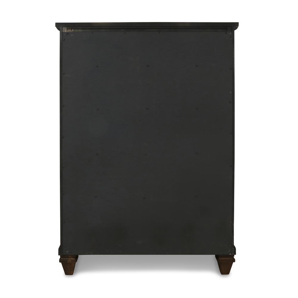 Furniture Sevilla Solid Wood 5-Drawer Chest in Walnut. Picture 6