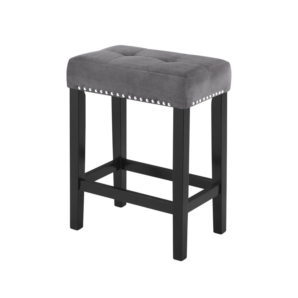 Furniture Celeste 4-Piece Faux Marble & Wood Bar Set in Gray. Picture 3