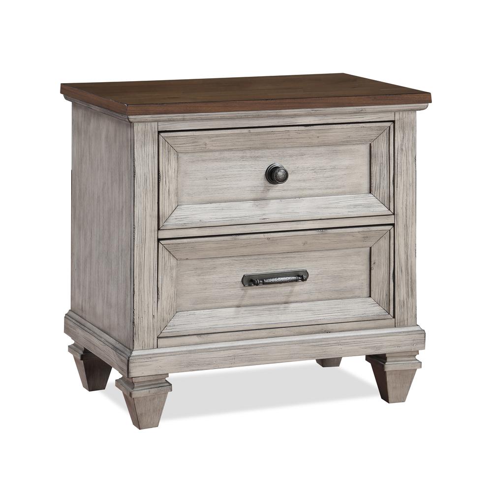 Mariana Nightstand W/Usb-Vintage Creme. Picture 1