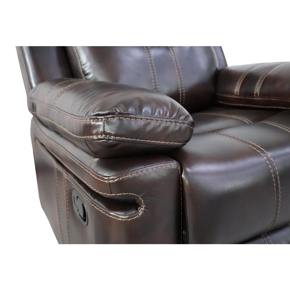 Kellen Glider Recliner-Brown. Picture 4