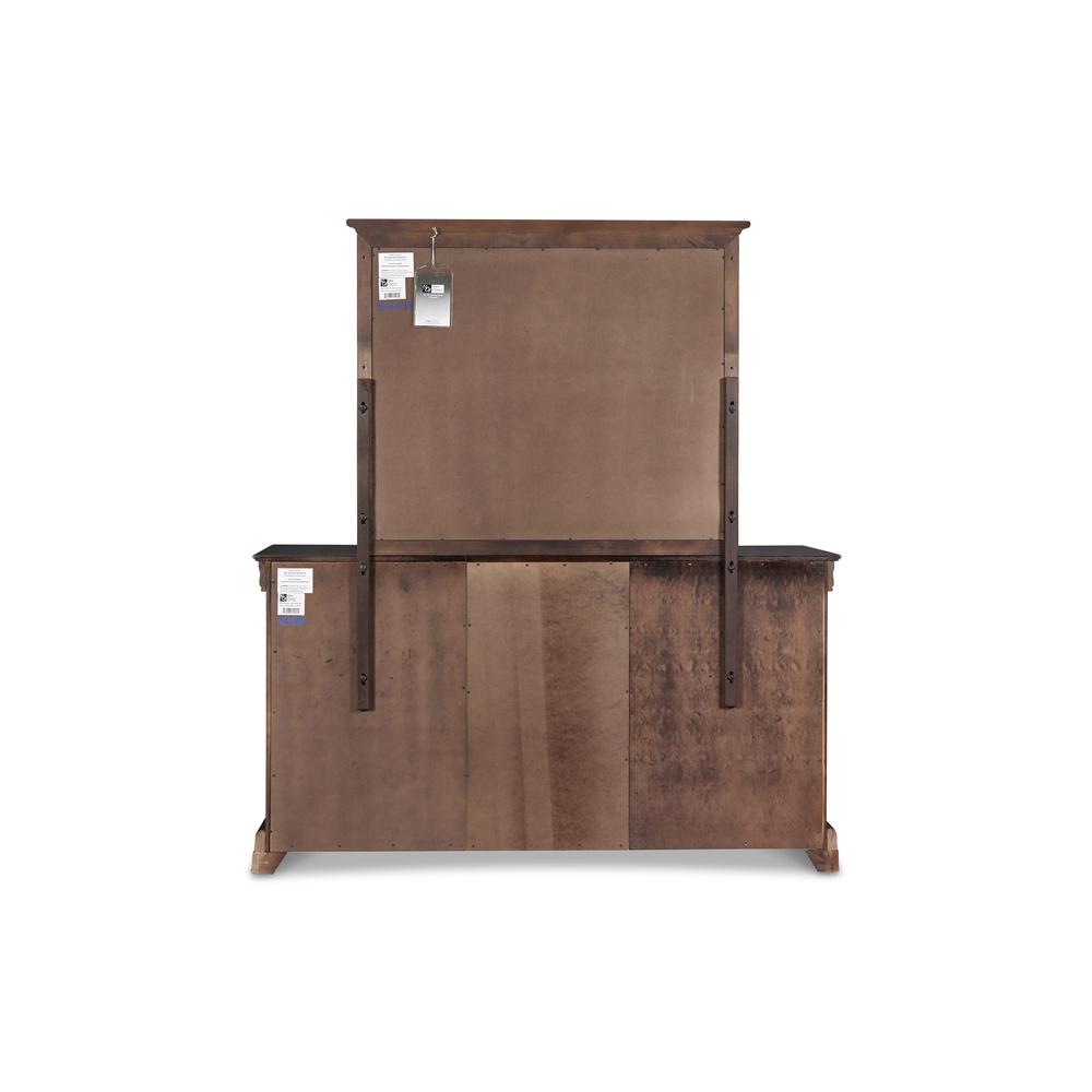 Furniture Versailles Solid Wood Engineered Wood Dresser in Cherry. Picture 4