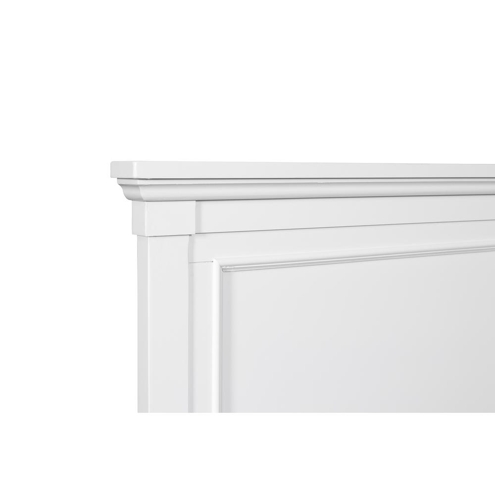 Furniture Tamarack Solid Wood Full Size Bed in White. Picture 5