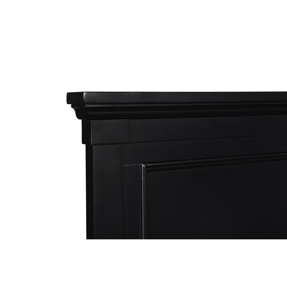 Furniture Tamarack Contemporary Solid Wood 4/6 Full Bed in Black. Picture 5