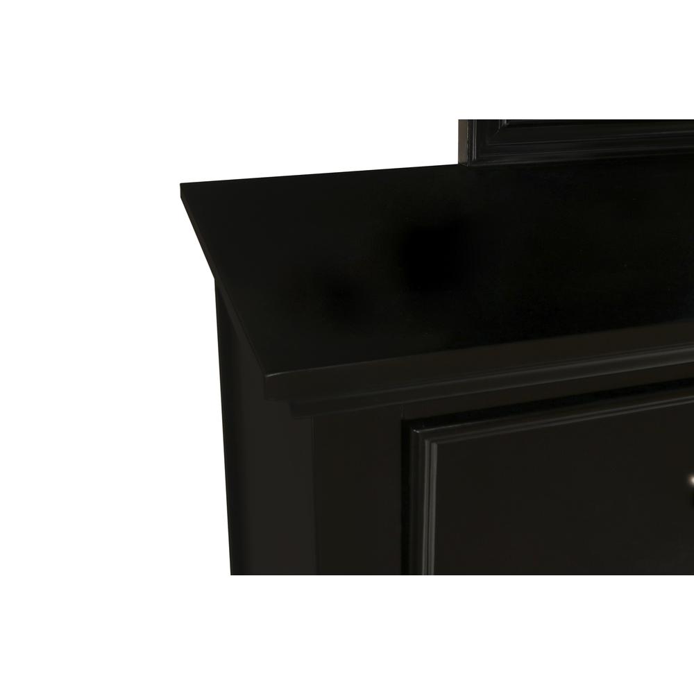 Furniture Tamarack Solid Wood 8-Drawer Dresser in Black / Mirror not Included. Picture 4