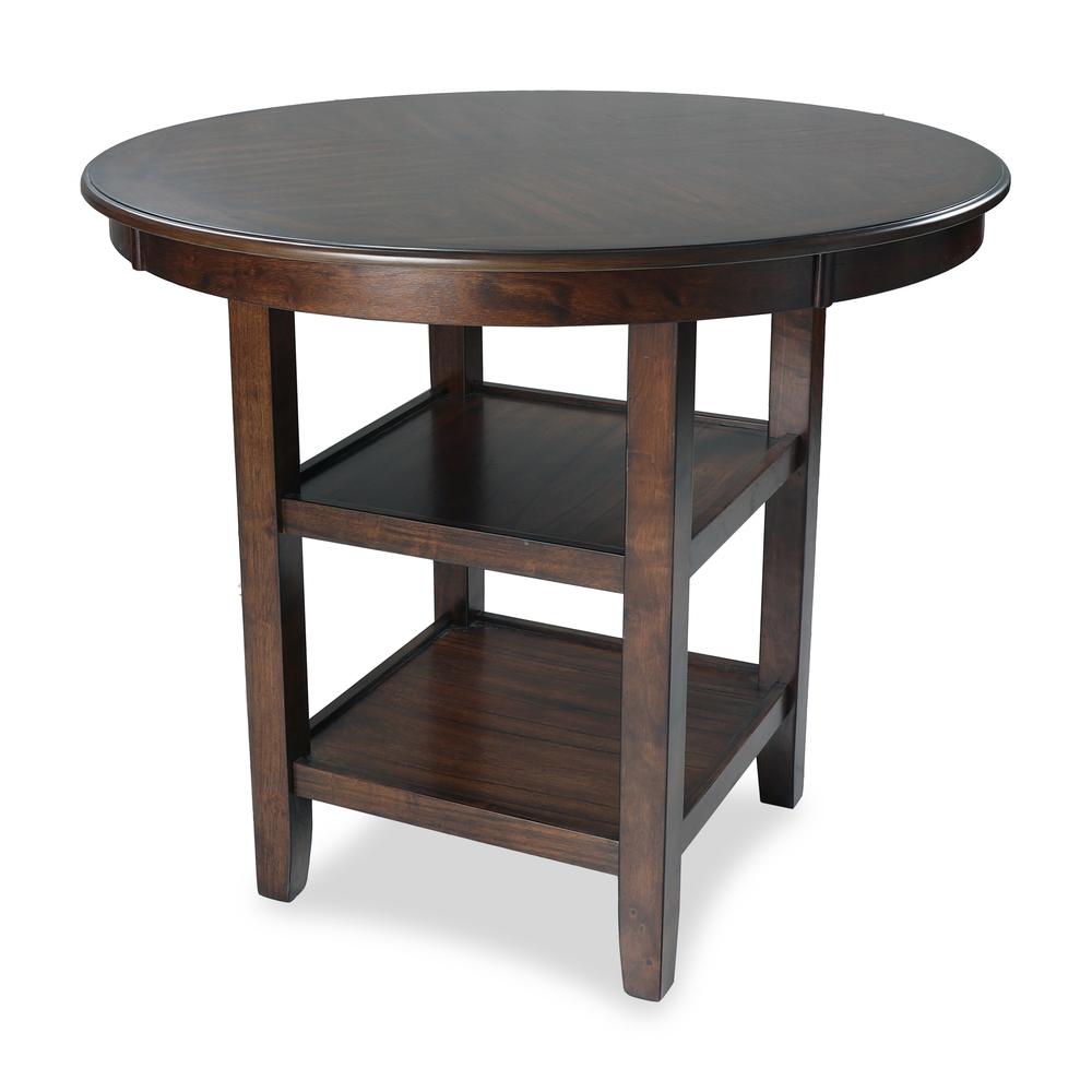 Furniture Mitchell 5-Piece Transitional Wood Counter Set in Cherry. Picture 3