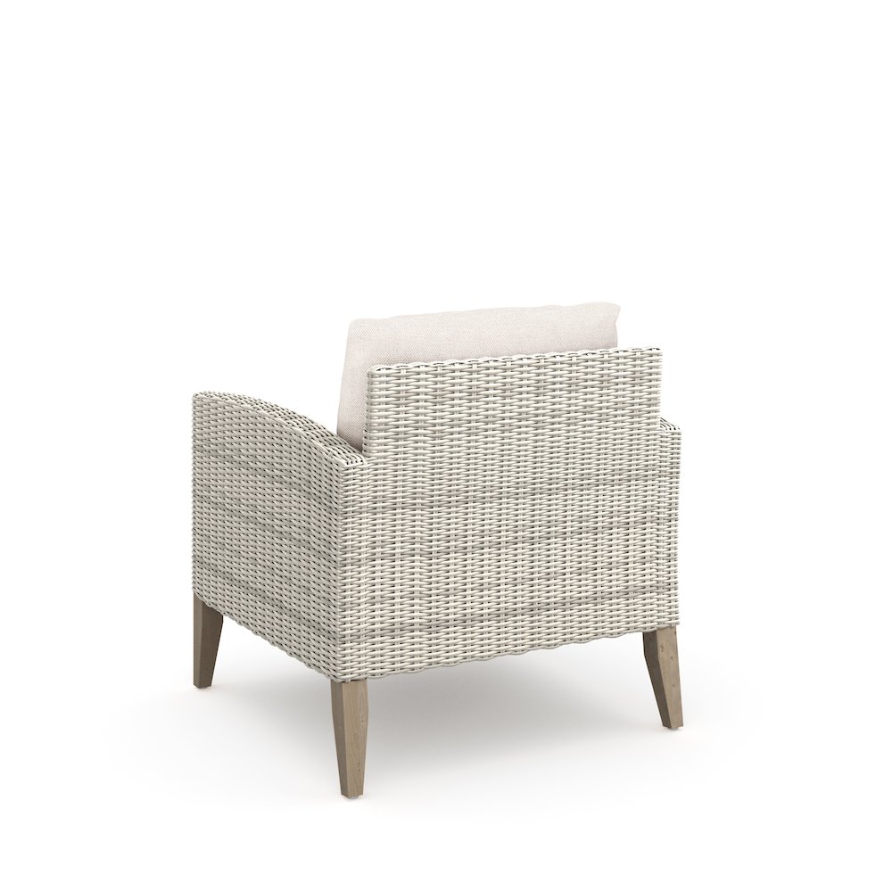Carezza 6-Piece Wood Patio Conversation Set, Taupe. Picture 6