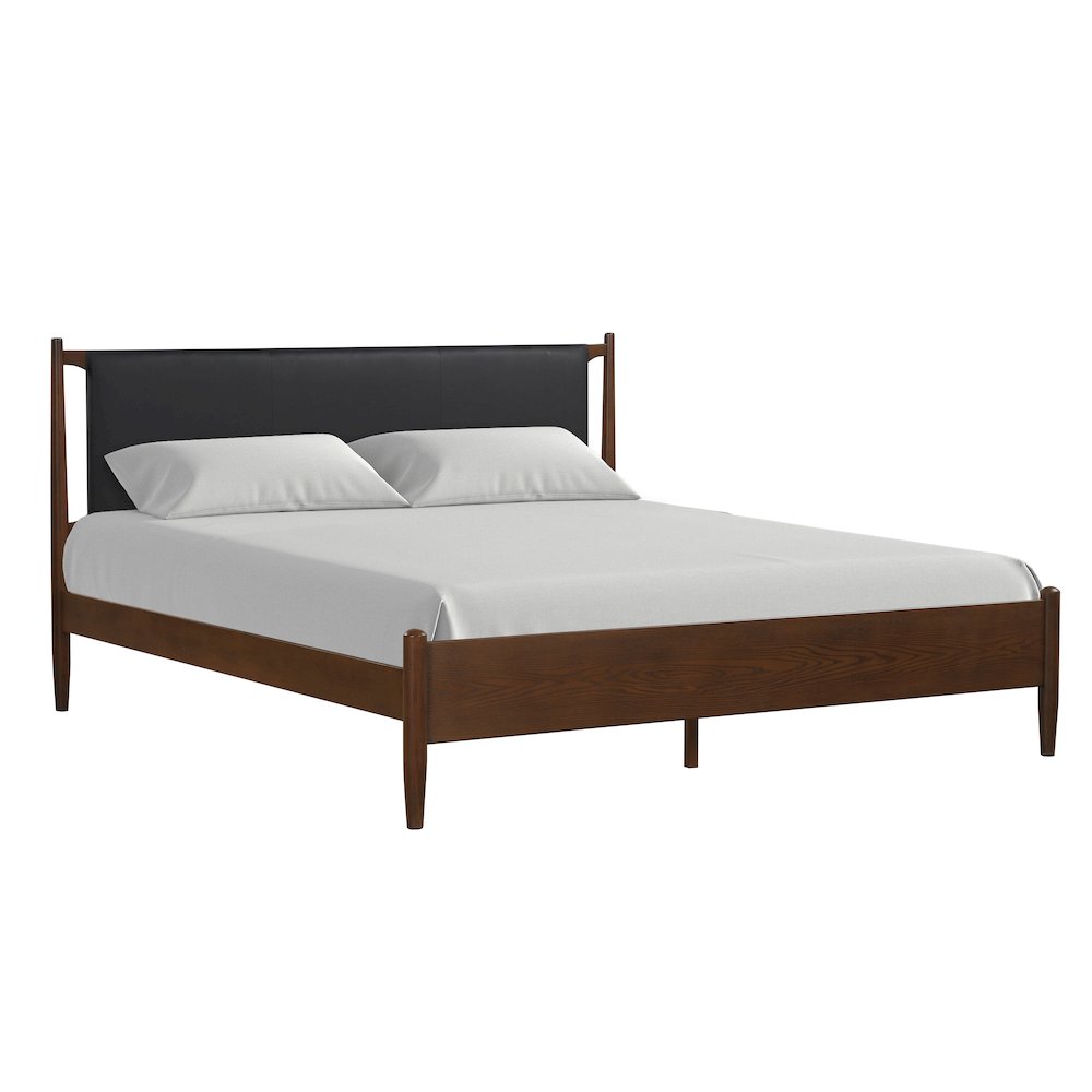 Ian King Wood Platform Bed, Cherry. Picture 8