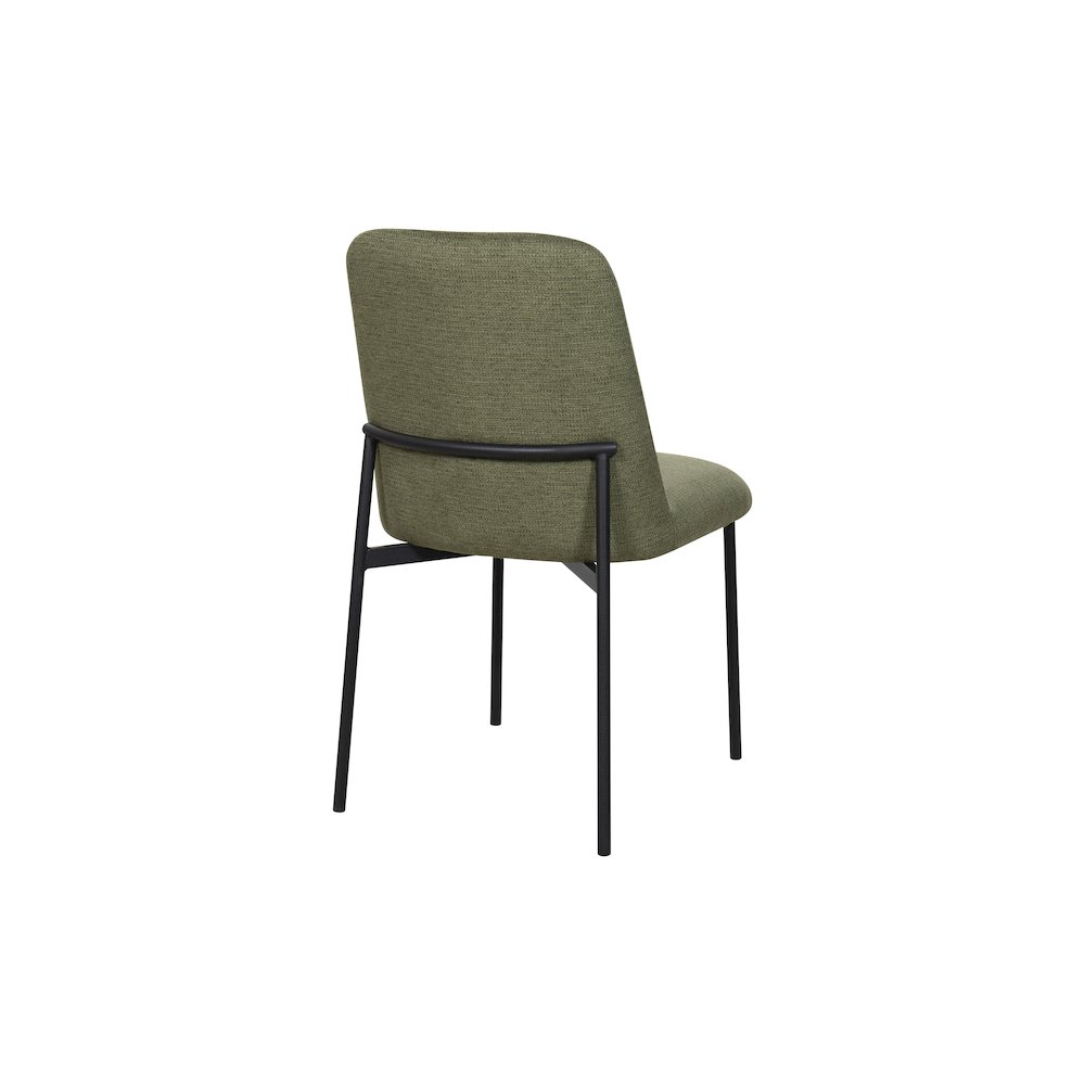 Erik Metal & Fabric Side Chair (Set of 2), Green. Picture 4