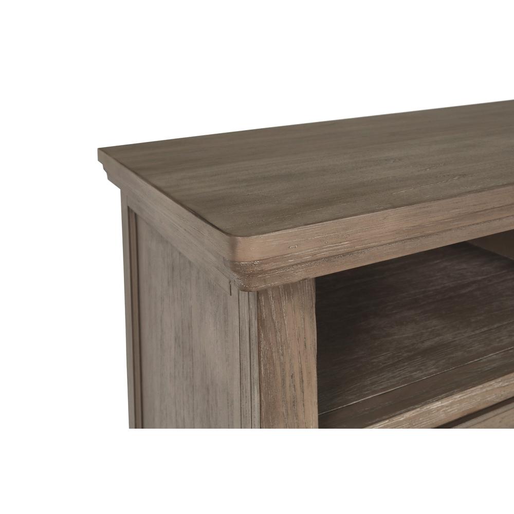 Furniture Allegra 2-Drawer Wood Media Console in Pewter. Picture 5