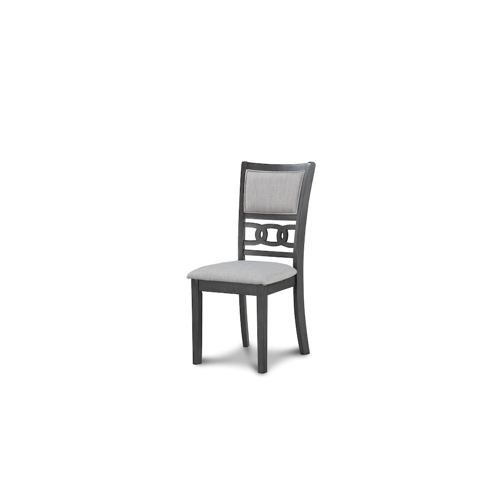 Gia Gray Wood Dining Chair with Fabric Seat (Set of 4). Picture 2