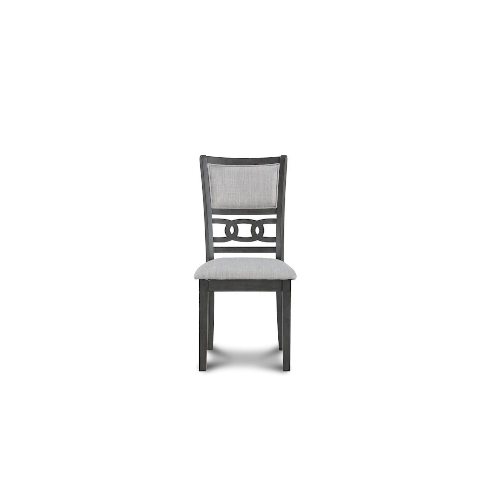Gia Gray Wood Dining Chair with Fabric Seat (Set of 4). Picture 3
