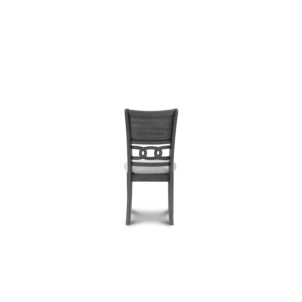 Gia Gray Wood Dining Chair with Fabric Seat (Set of 4). Picture 5