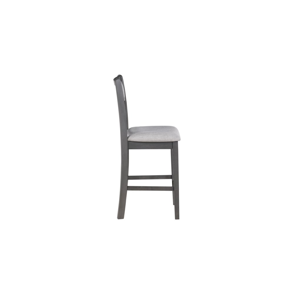 Gray Small Dining Table for 2 – Compact Solid Wood Table and Chairs Set. Picture 4