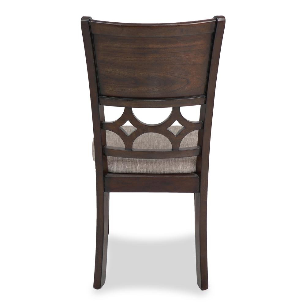 Cherry Round Dining Table Set for 4 – Kitchen Table and Chairs Set. Picture 8