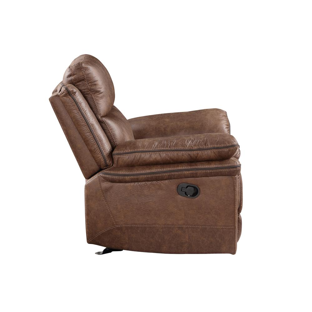 Ryland Glider Recliner- Brown. Picture 3