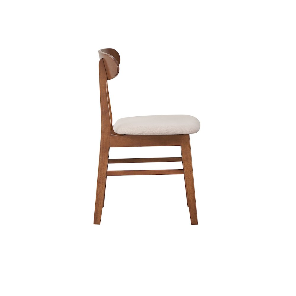 Morocco 5-Piece Wood Dining Set, Natural. Picture 12