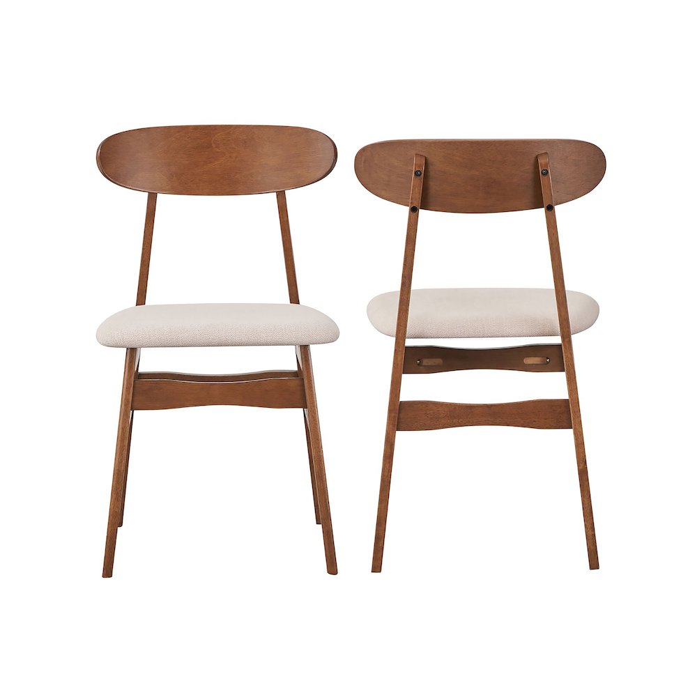 Morocco 5-Piece Wood Dining Set, Natural. Picture 4