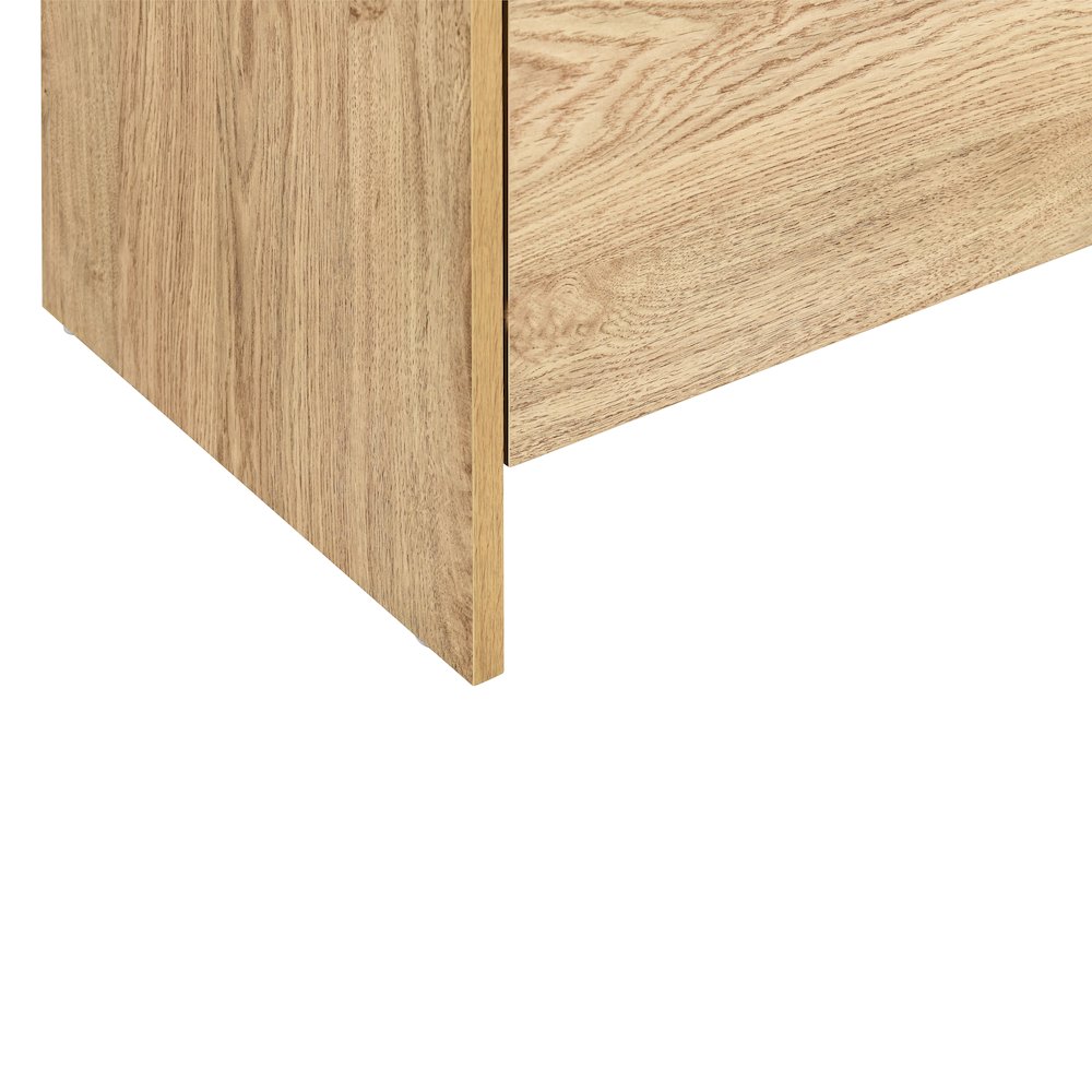Mara Wood 2-Drawer End Table in Natural/Beige. Picture 9