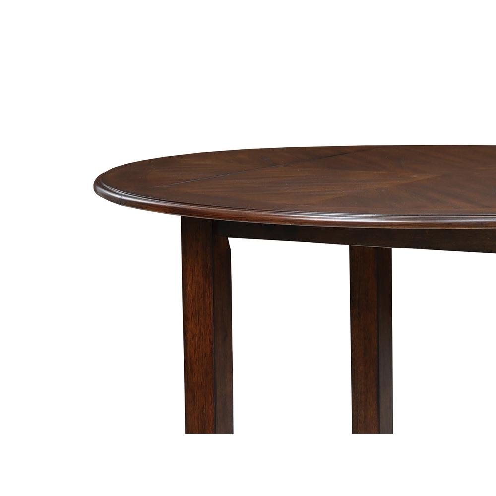 Gia 3-Piece 42" Wood Round Dining Set with 2 Chairs in Cherry. Picture 4