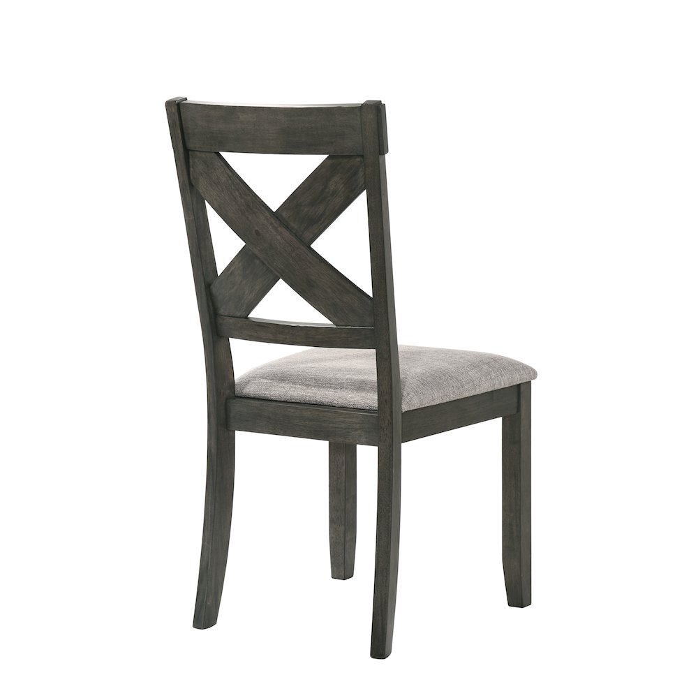 Gulliver Wood Side Chair (Set of 2), Rustic Brown. Picture 4