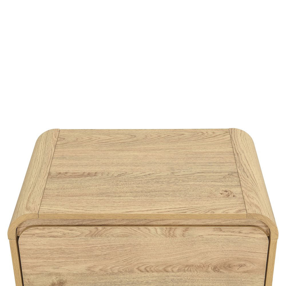 Mara Wood 2-Drawer End Table in Natural/Beige. Picture 7