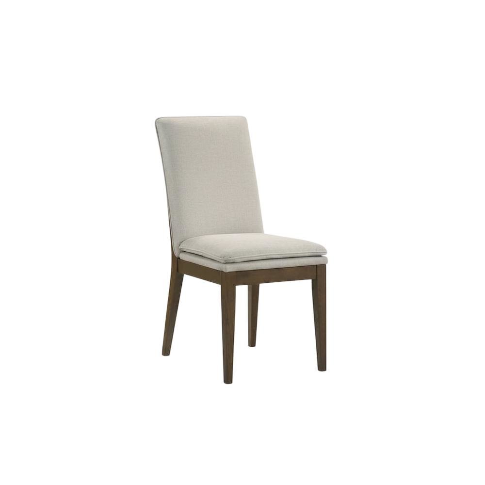 Upholstered Dining Chair with Cushion, Walnut-Leg Wood Kitchen Chairs, Set of 2. Picture 3