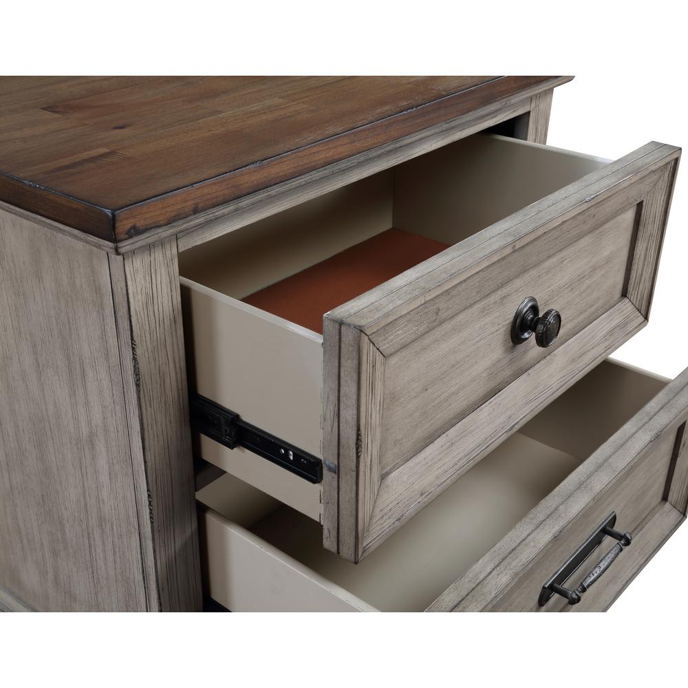 Mariana Nightstand W/Usb-Vintage Creme. Picture 5