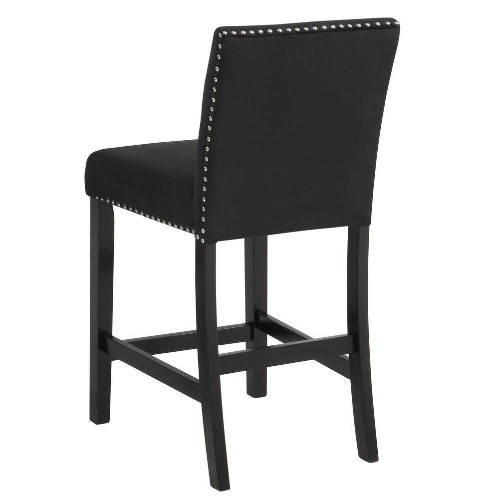 Furniture Celeste 5-Piece Faux Marble & Wood Counter Set in Black. Picture 2