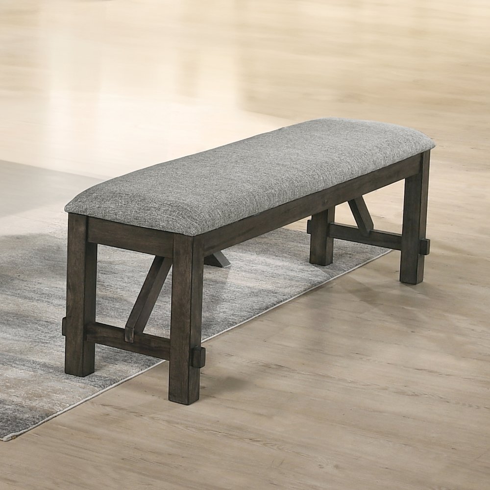 Gulliver Wood Bench, Rustic Brown. Picture 2
