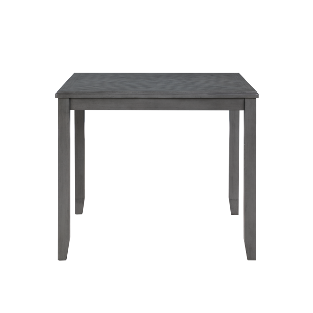 Furniture Gia 5-Piece Transitional Wood Counter Set in Gray. Picture 7