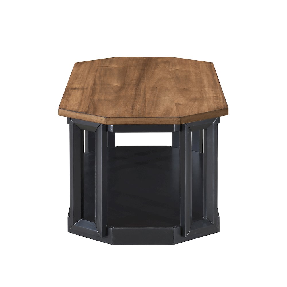 Decker 3-Piece Wood Occasional Table Set in Black/Brown. Picture 5