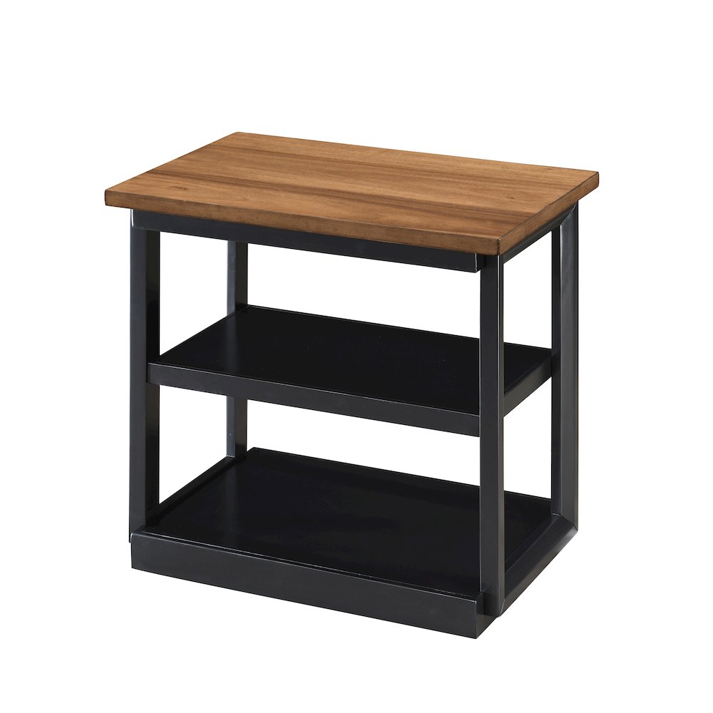 Decker 3-Piece Wood Occasional Table Set in Black/Brown. Picture 8