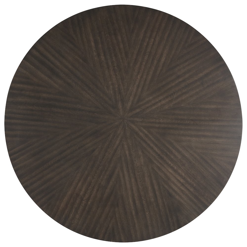 Chestnut Ridge 47" Wood Round Table in Brown. Picture 3