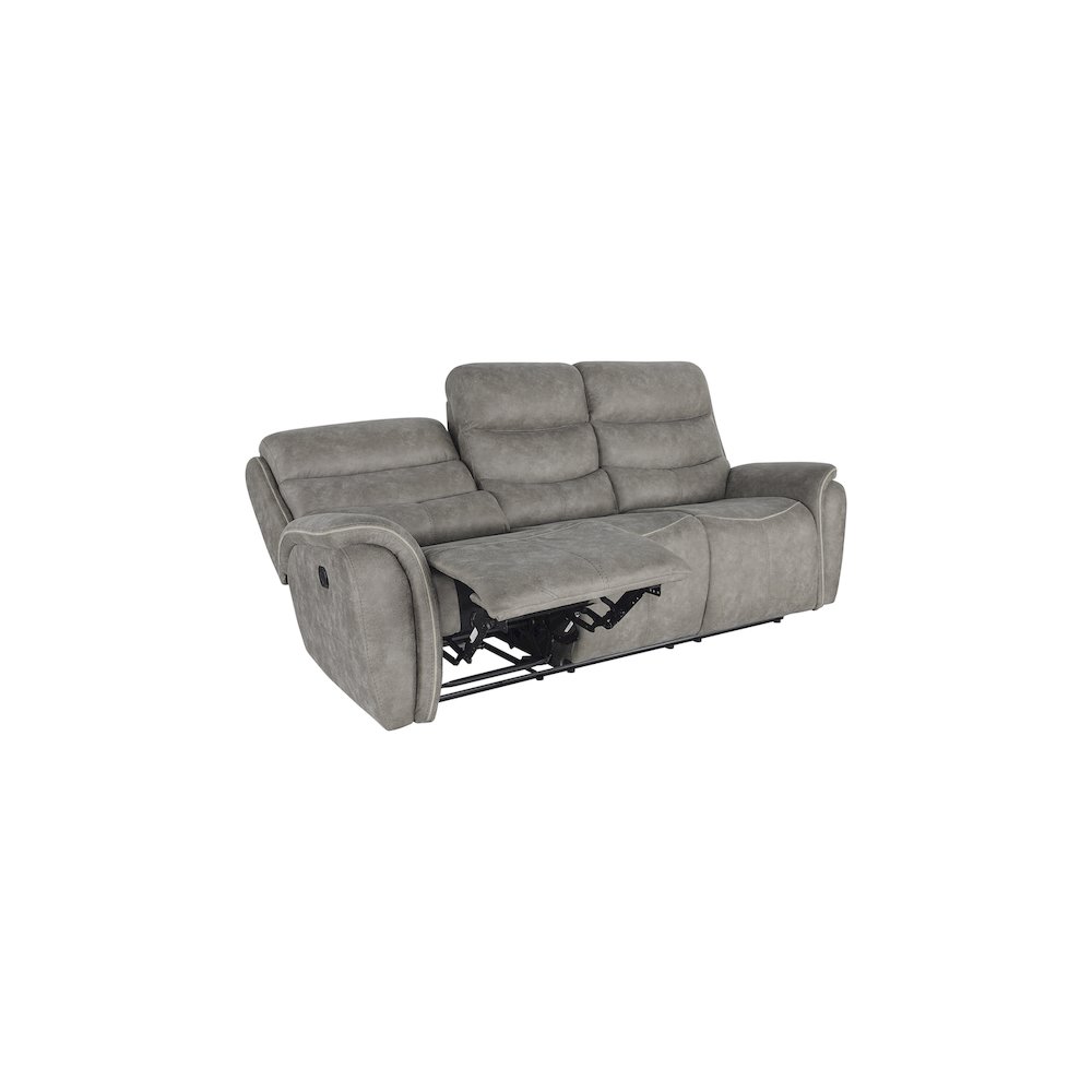 Kamari 2-Piece Fabric Manual Living Room Set, Gray. Picture 9