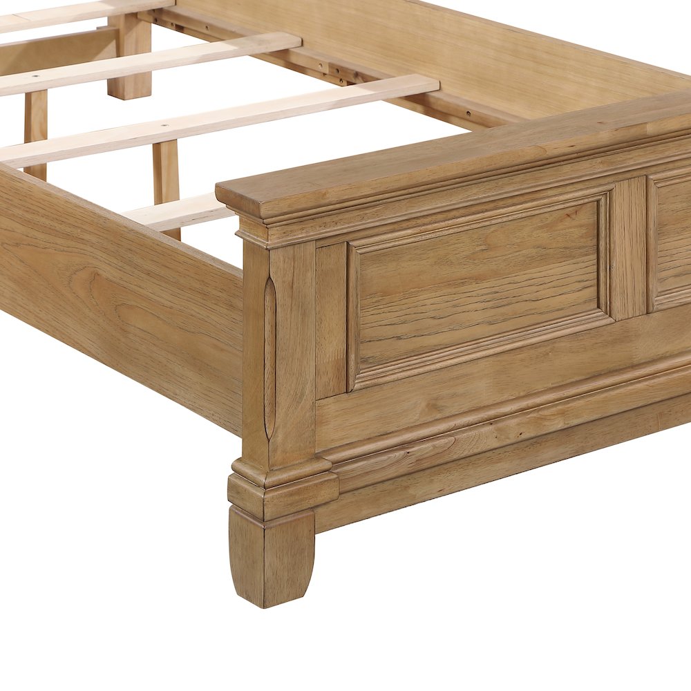 Sunstone Wood Full Size Panel Bed in Natural. Picture 6