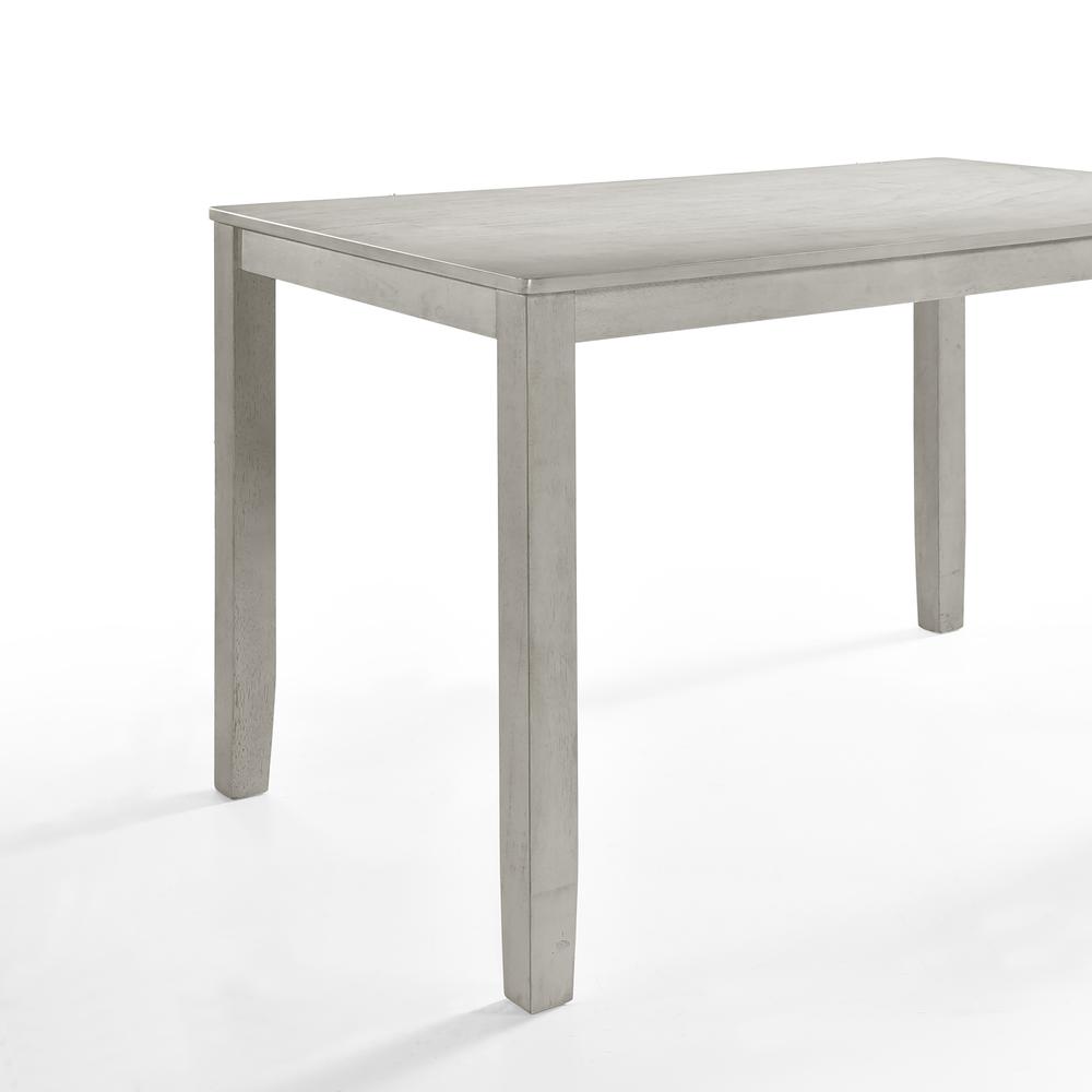 Furniture Pascal 59" Wood Rectangle Counter Table in Driftwood. Picture 3