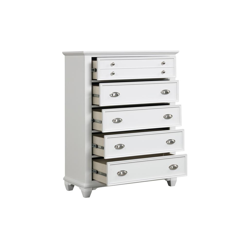 Jamestown Chest- White. Picture 4